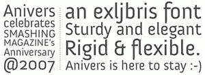 Anivers Typeface