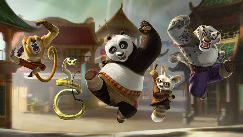 ภาพจากหนังแอนิเมชัน 'Kung Fu Panda'