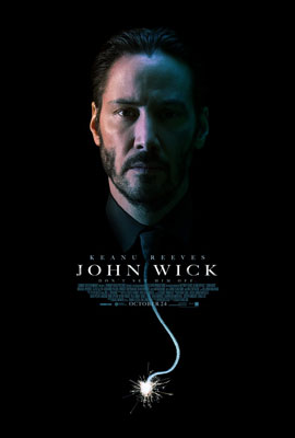โปสเตอร์แบบสอง ของ John Wick จอห์น วิค แรงกว่านรก