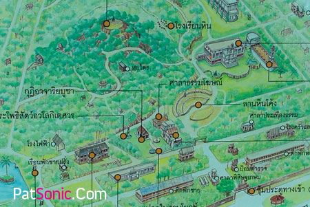 แผนที่ภายในสวนโมกข์