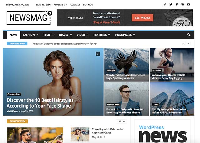Newsmag - Magazine WordPress Theme
