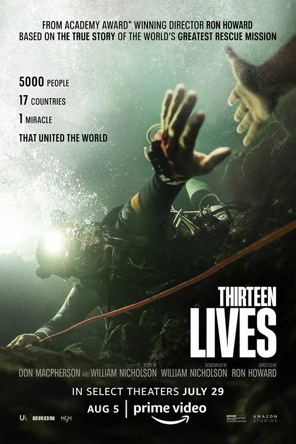 โปสเตอร์หนัง Thirteen Lives สิบสามชีวิต ฉายทาง Prime Video