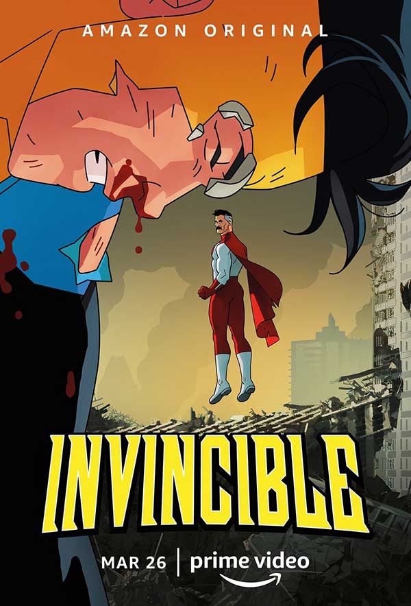 โปสเตอร์แอนิเมชันซีรีส์เรื่อง Invincible ยอดมนุษย์อินวินซิเบิล