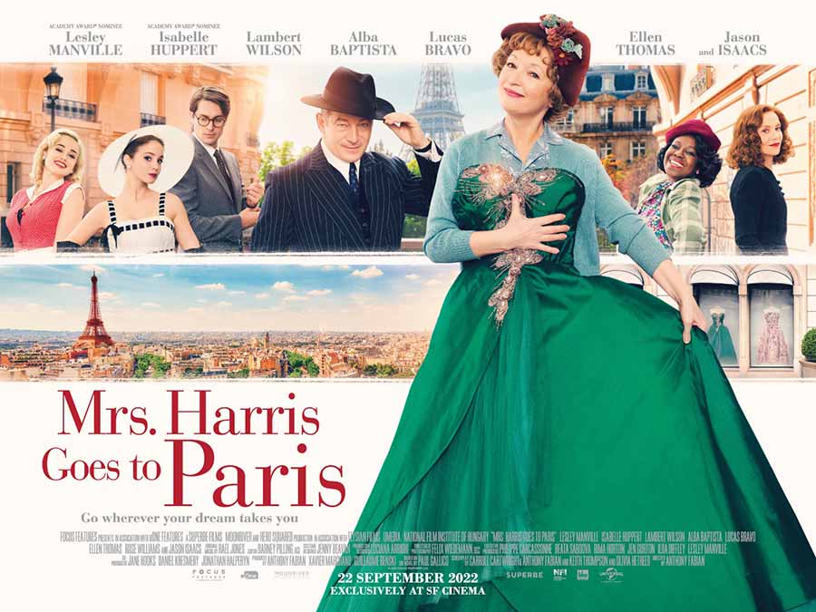 โปสเตอร์หนังแบบนอนของ Mrs.Harris Goes To Paris มิสซิสแฮร์ริสไปปารีส