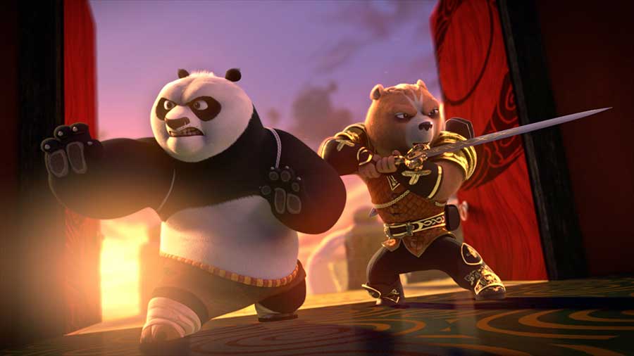ภาพจากซีรีส์ Kung Fu Panda: The Dragon Knight